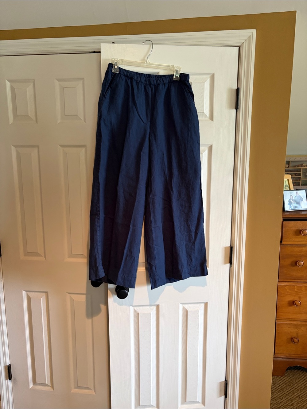 Frank & Eileen Navy Wide-Leg Women's Pants
